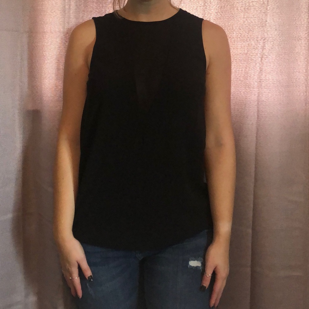 Black tank top